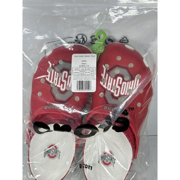 Crocs THE Ohio State Classic Clog Red Men’s Size 10 Brand New!